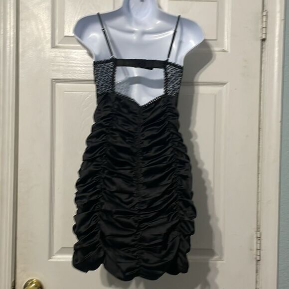 For Love and Lemons Corset Floral Satin Rouched Mini Dress Size Small - Picture 7 of 8